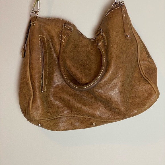 ROOTS brown leather bag - Picture 7 of 8
